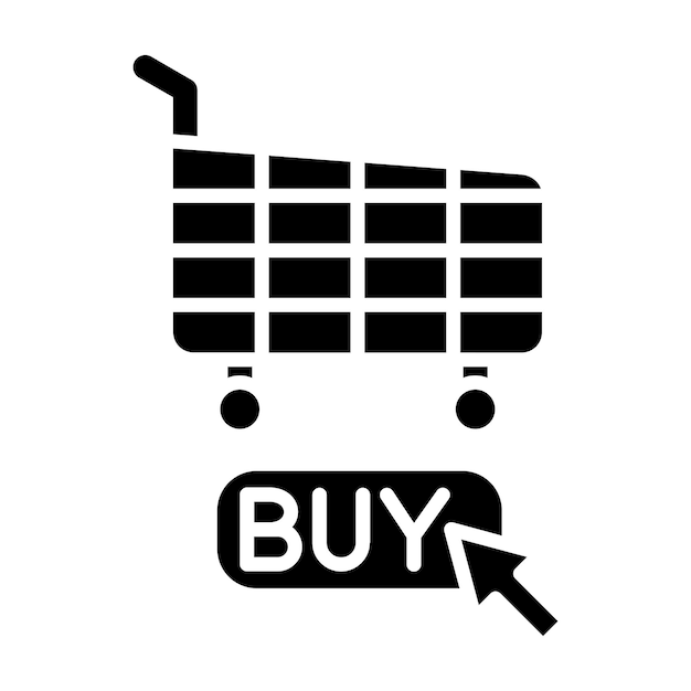 Diseño vectorial Haga clic en Estilo del icono de compra