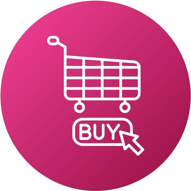 Diseño vectorial Haga clic en Estilo del icono de compra