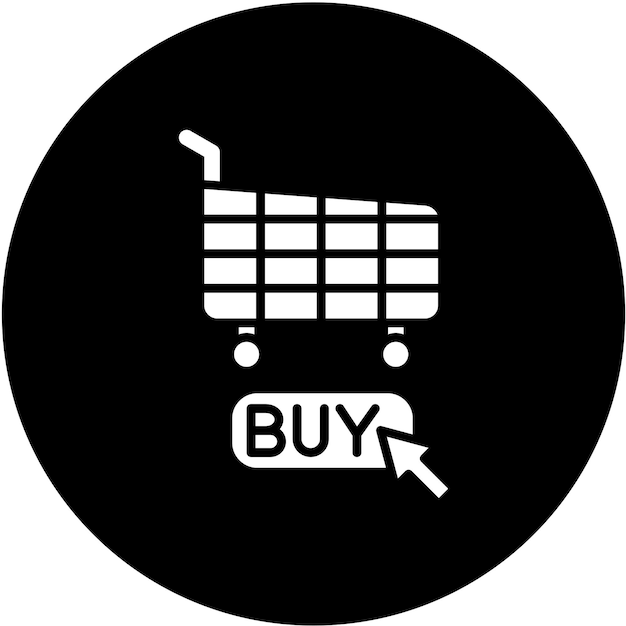 Diseño vectorial Haga clic en Estilo del icono de compra