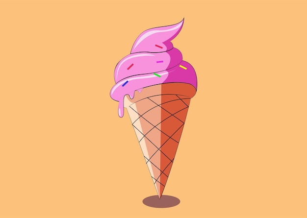 Diseño vectorial de helado