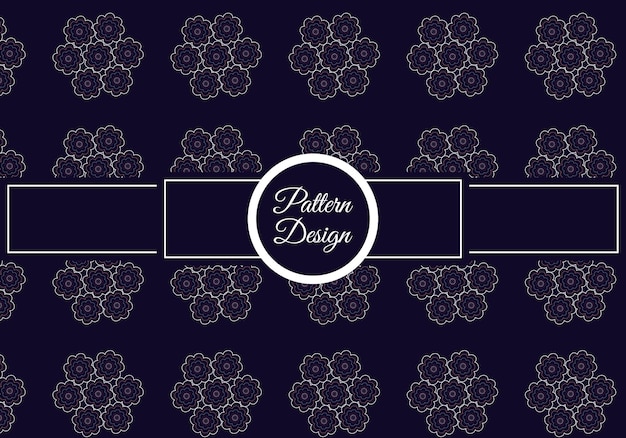 Diseño vectorial de hermosos patrones florales