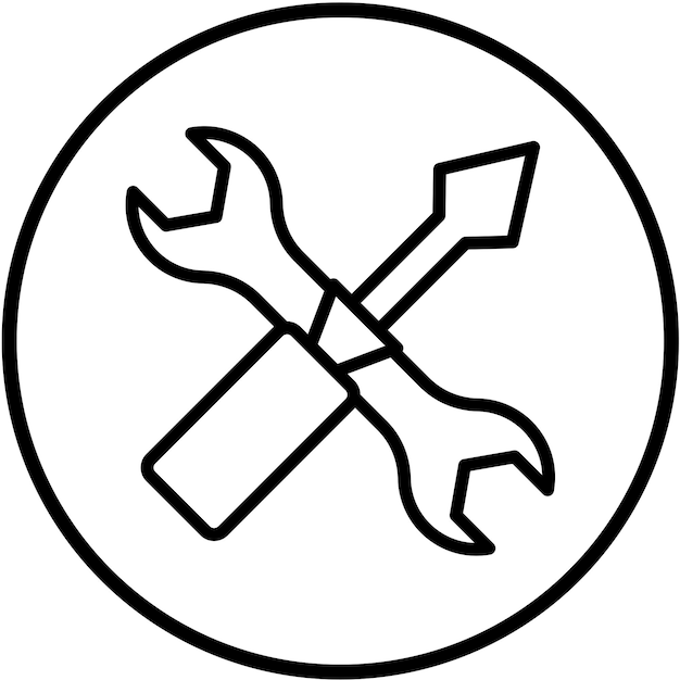 Diseño vectorial herramientas de bricolaje Estilo de icono
