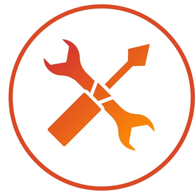 Diseño vectorial herramientas de bricolaje Estilo de icono
