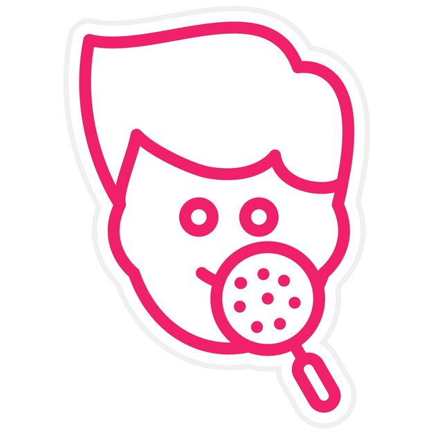 Diseño vectorial Hiperpigmentación Estilo del icono
