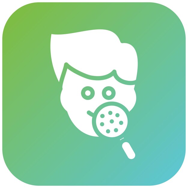 Diseño vectorial Hiperpigmentación Estilo del icono