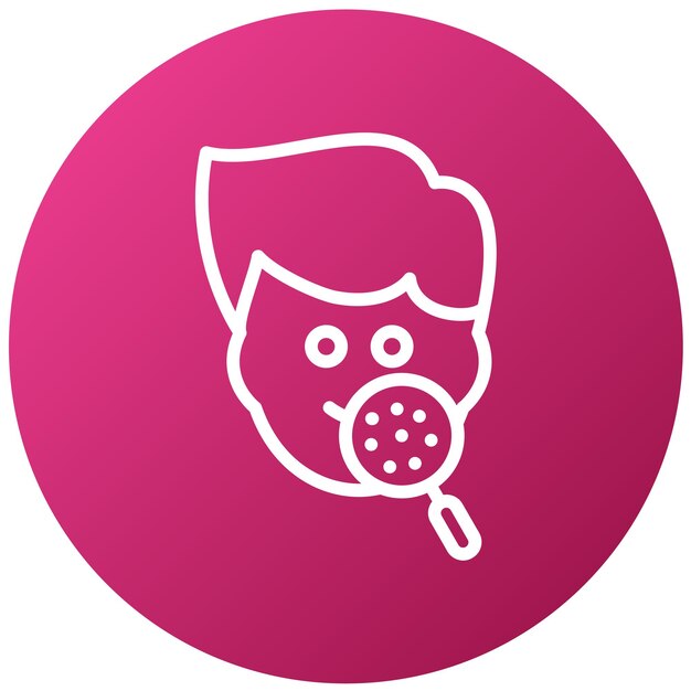 Diseño vectorial Hiperpigmentación Estilo del icono