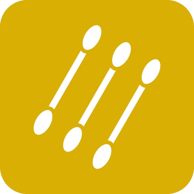 Diseño vectorial de hisopos de algodón Estilo de icono