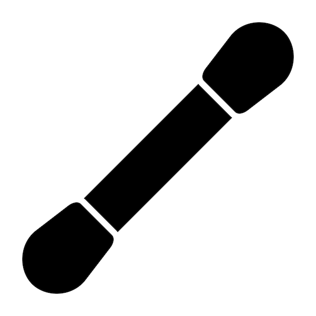 Diseño vectorial de hisopos de algodón Estilo de icono