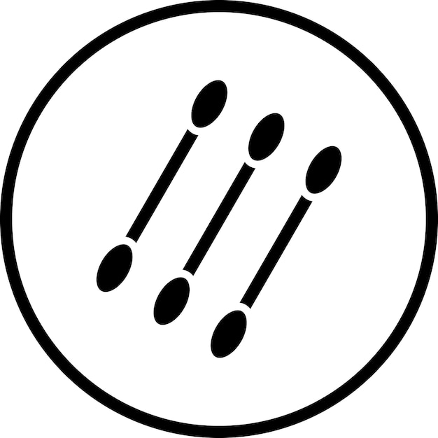Diseño vectorial de hisopos de algodón Estilo de icono