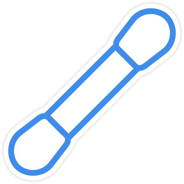 Diseño vectorial de hisopos de algodón Estilo de icono