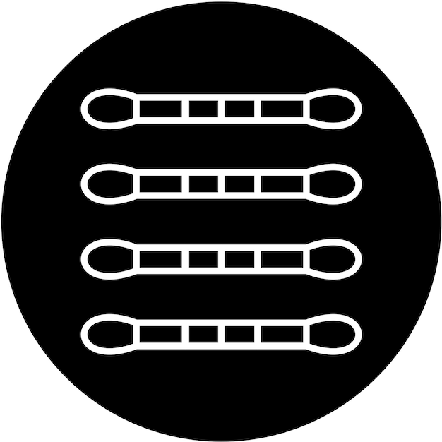 Diseño vectorial de hisopos de algodón Estilo de icono