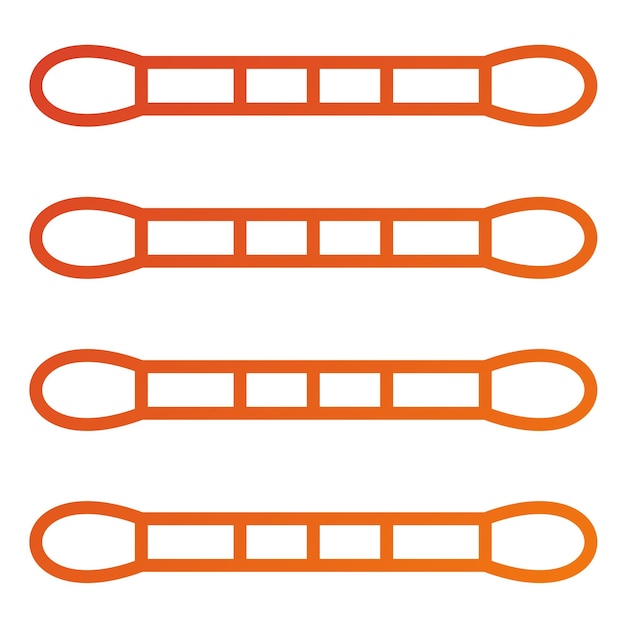 Diseño vectorial de hisopos de algodón Estilo de icono