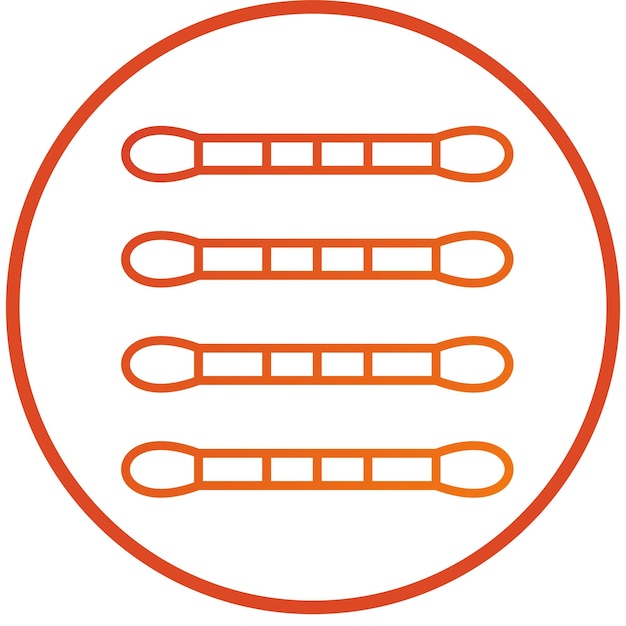 Diseño vectorial de hisopos de algodón Estilo de icono