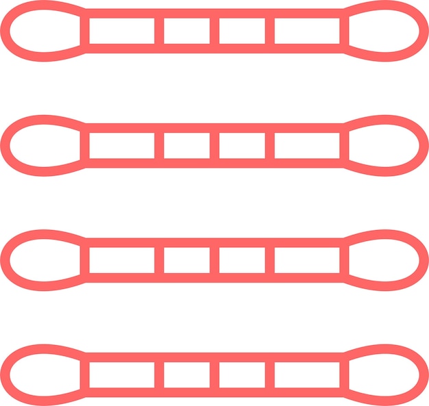 Diseño vectorial de hisopos de algodón Estilo de icono