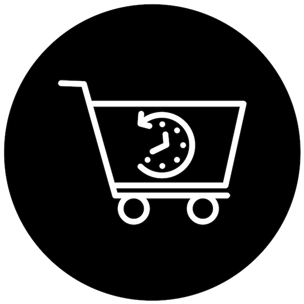 Diseño vectorial Historial del carrito Estilo del icono