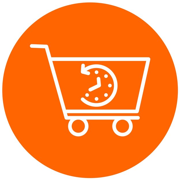Diseño vectorial Historial del carrito Estilo del icono
