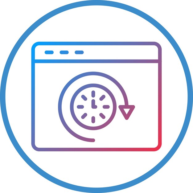 Diseño vectorial Historio de navegación Estilo del icono