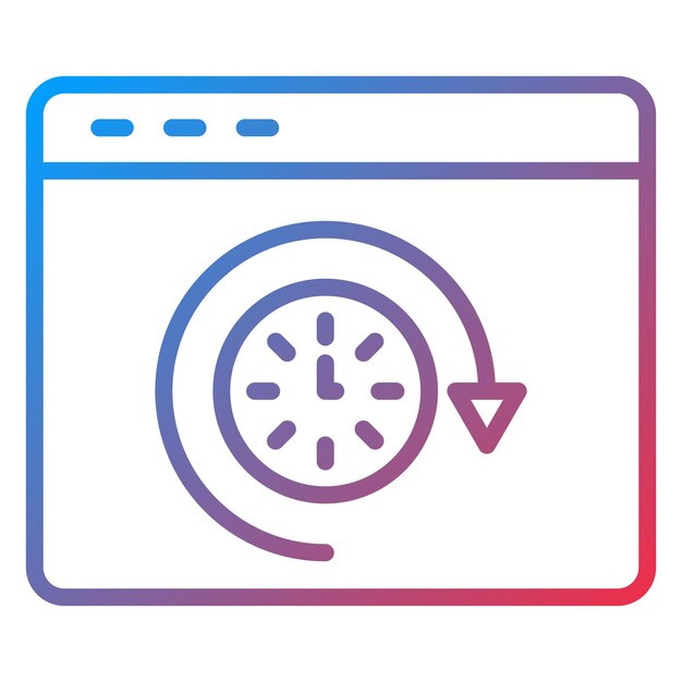 Diseño vectorial Historio de navegación Estilo del icono