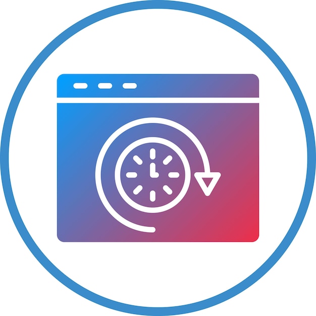 Diseño vectorial Historio de navegación Estilo del icono