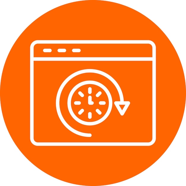 Diseño vectorial Historio de navegación Estilo del icono