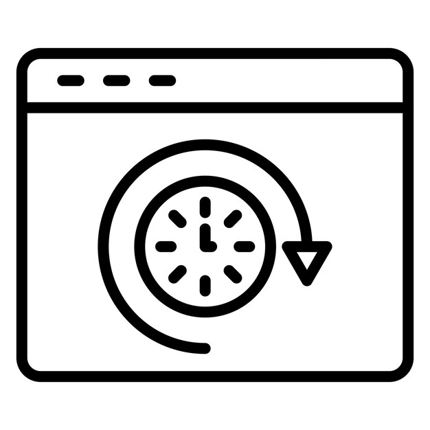 Diseño vectorial Historio de navegación Estilo del icono