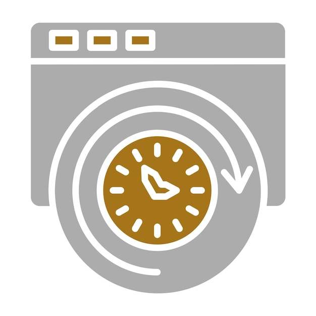 Diseño vectorial Historio de navegación Estilo del icono