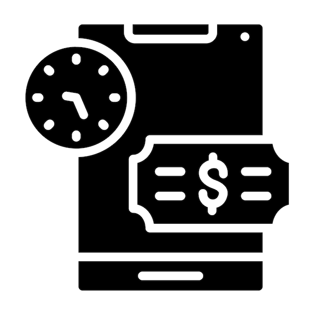 Diseño vectorial Historio de pagos Estilo del icono
