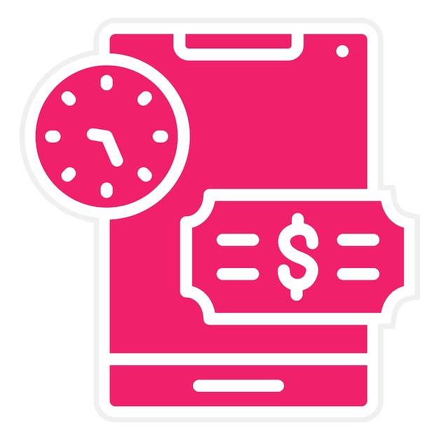 Diseño vectorial Historio de pagos Estilo del icono