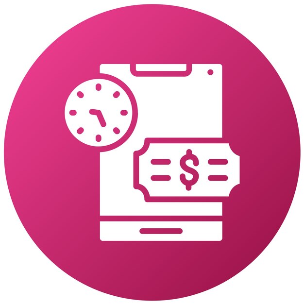 Diseño vectorial Historio de pagos Estilo del icono
