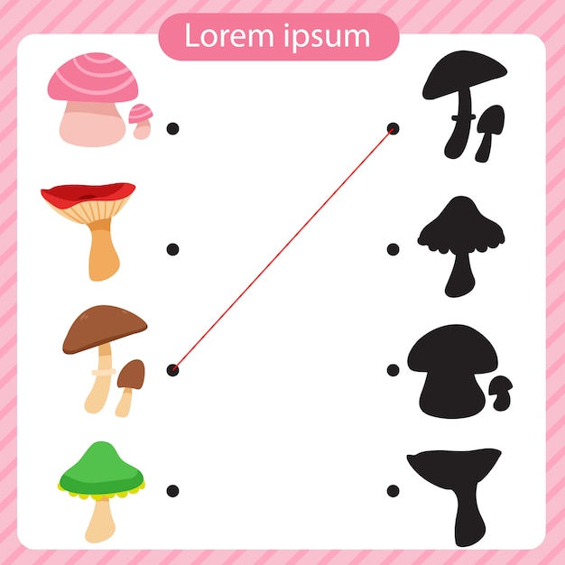 Diseño vectorial de hoja de seta