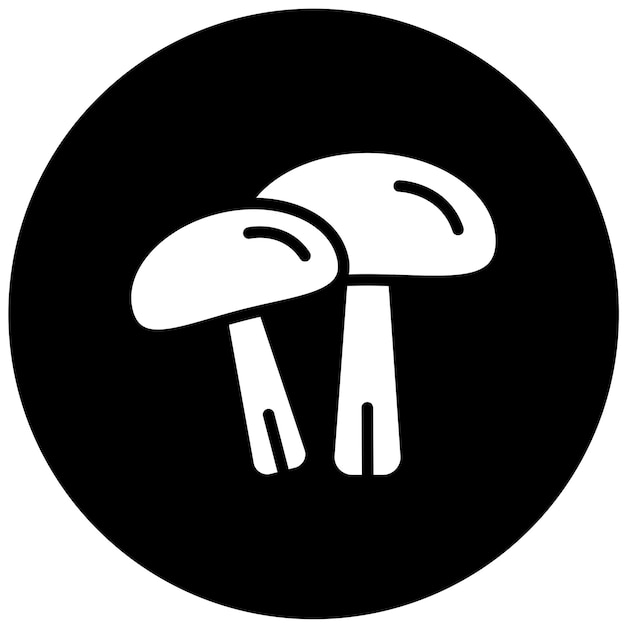 Diseño vectorial de los hongos Estilo del icono