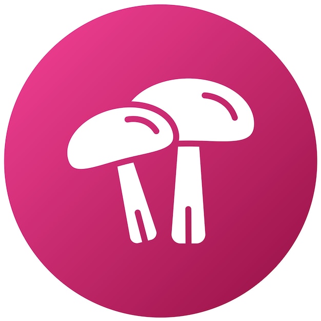 Diseño vectorial de los hongos Estilo del icono