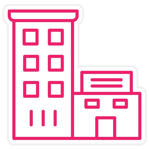 Diseño vectorial Hotel Icon Style