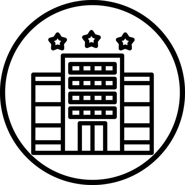 Diseño vectorial Hotel de lujo Estilo icono