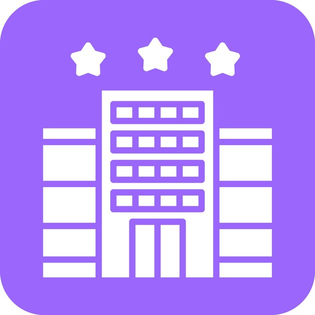 Diseño vectorial Hotel de lujo Estilo icono