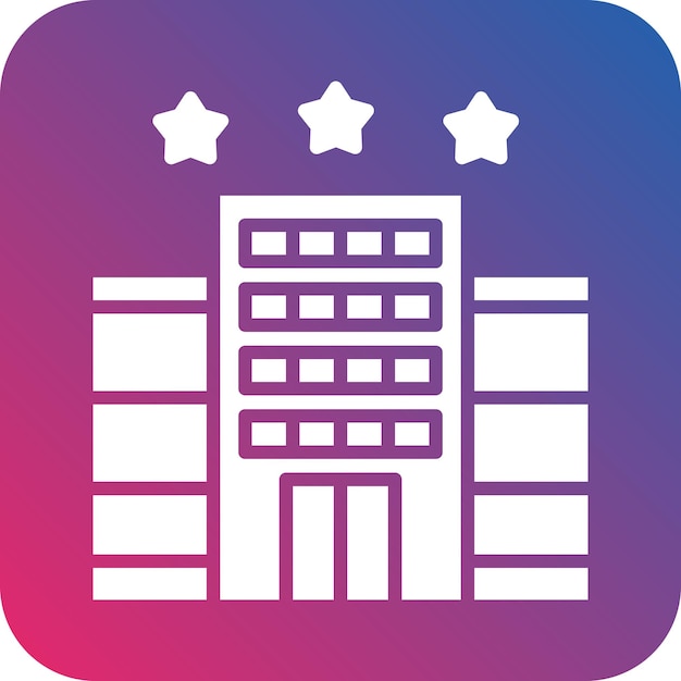 Diseño vectorial Hotel de lujo Estilo icono
