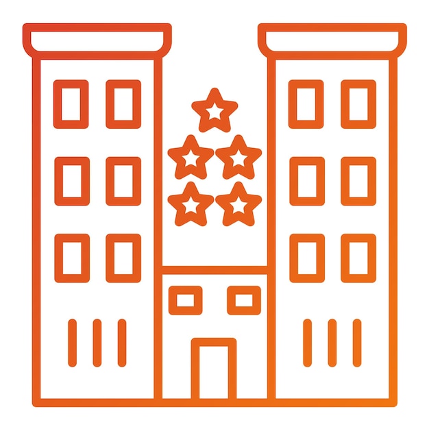 Diseño vectorial Hotel de lujo Estilo icono
