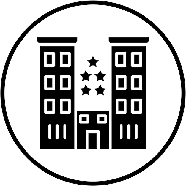 Diseño vectorial Hotel de lujo Estilo icono