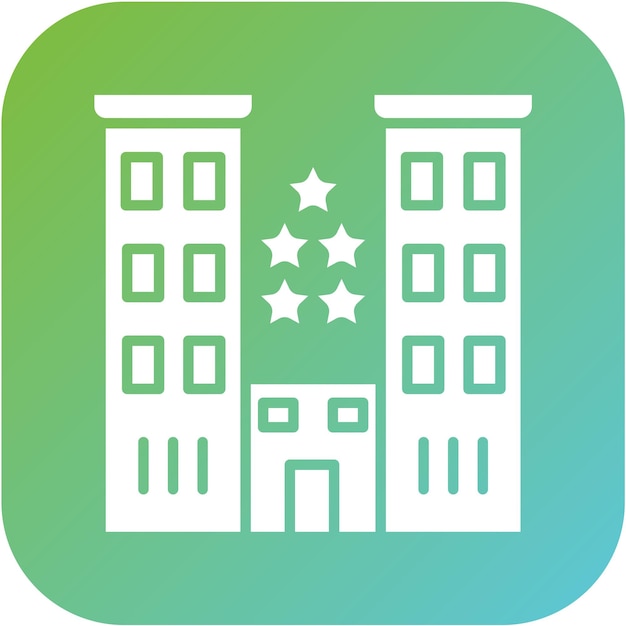 Diseño vectorial Hotel de lujo Estilo icono