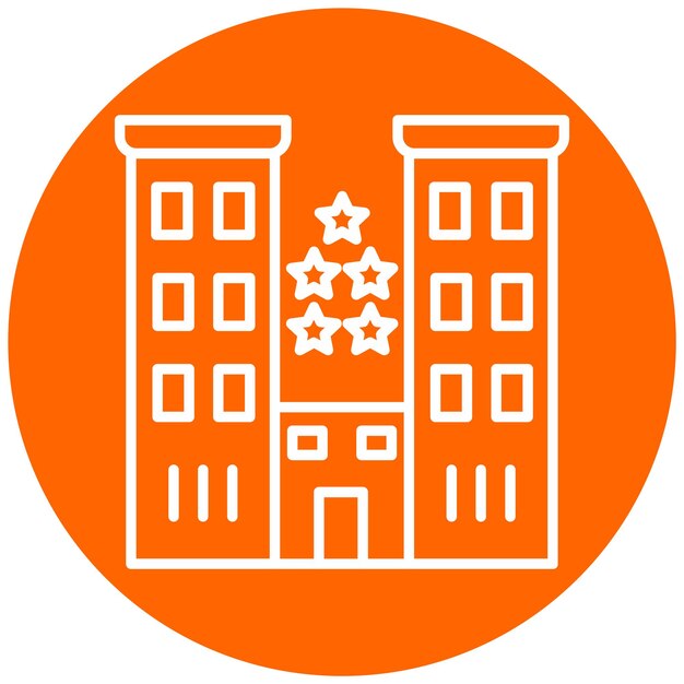 Diseño vectorial Hotel de lujo Estilo icono