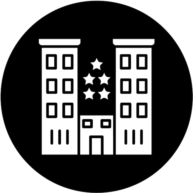Diseño vectorial Hotel de lujo Estilo icono