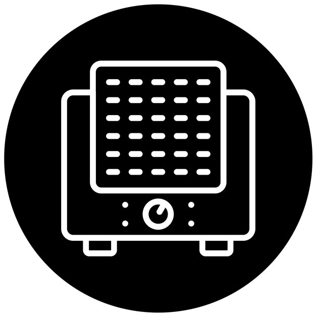 Diseño vectorial Humidificador ultrasónico Estilo del icono