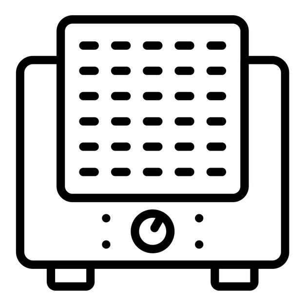 Diseño vectorial Humidificador ultrasónico Estilo del icono