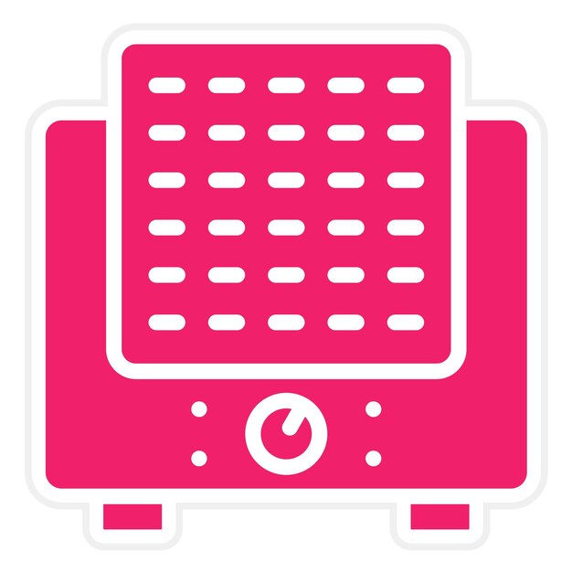 Diseño vectorial Humidificador ultrasónico Estilo del icono