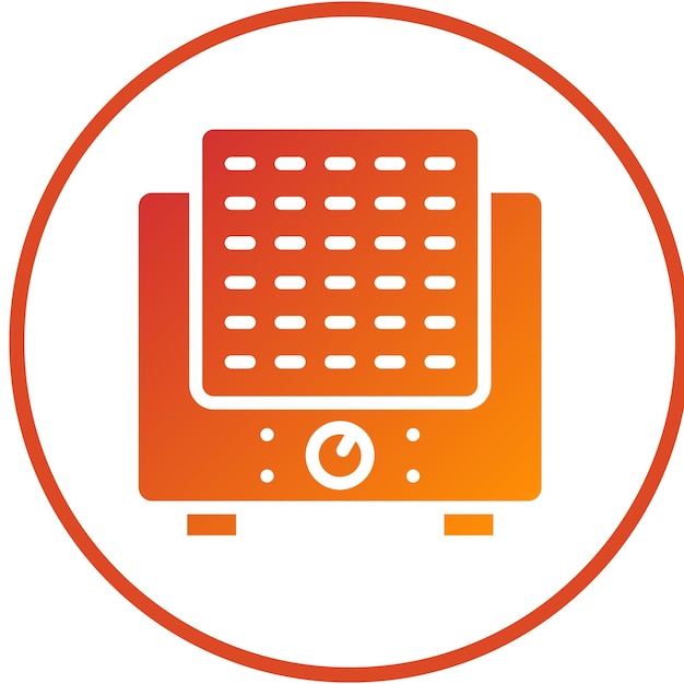 Diseño vectorial Humidificador ultrasónico Estilo del icono