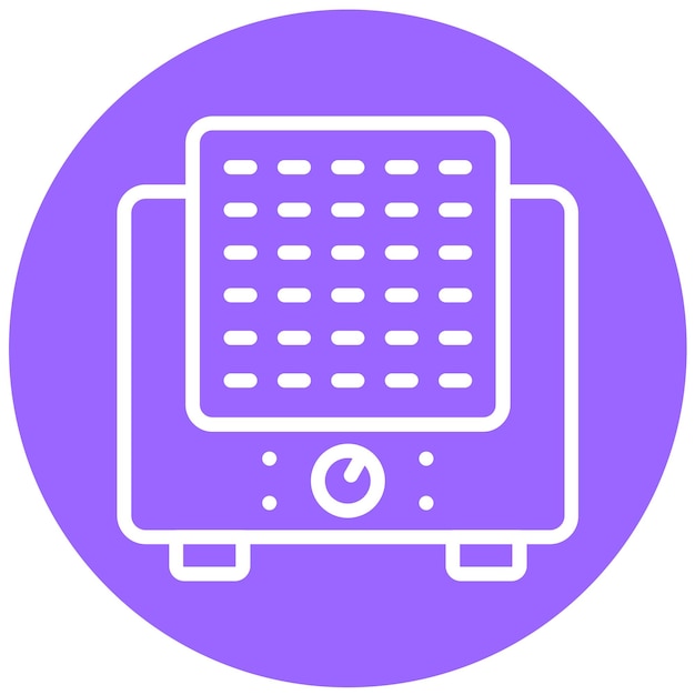 Diseño vectorial Humidificador ultrasónico Estilo del icono