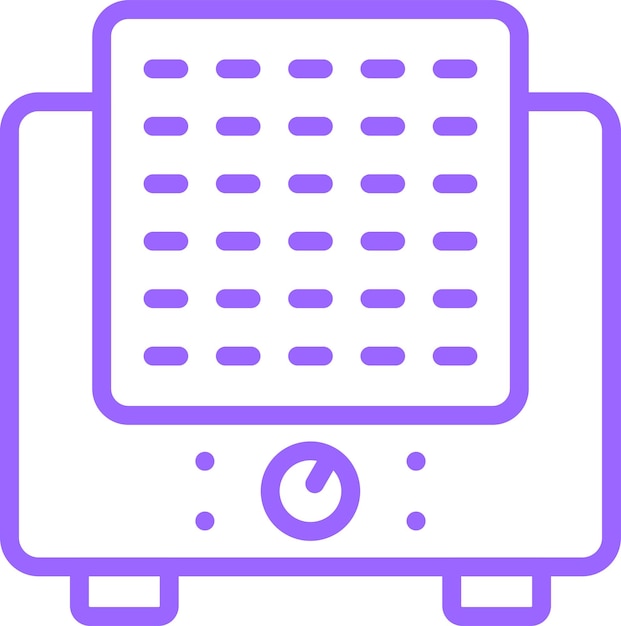 Diseño vectorial Humidificador ultrasónico Estilo del icono