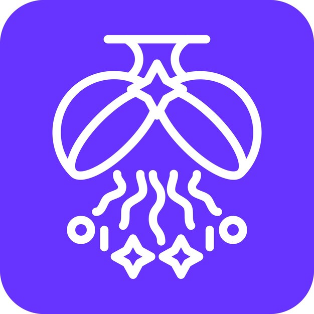 Diseño vectorial de icono de bola de confeti