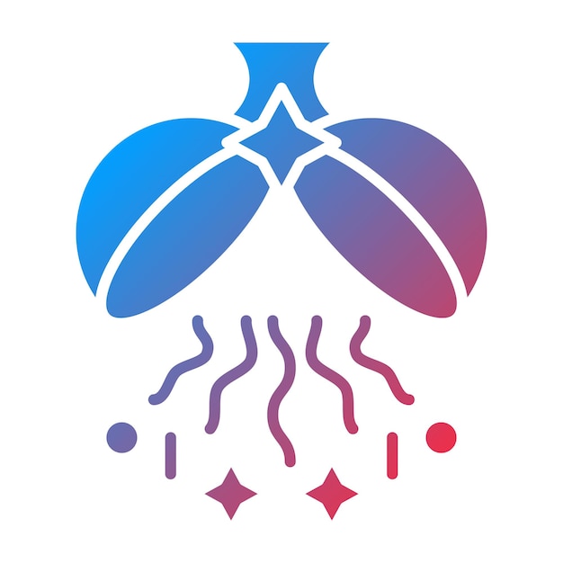 Diseño vectorial de icono de bola de confeti