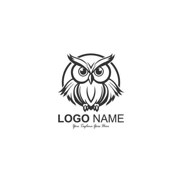 diseño vectorial de icono de búho